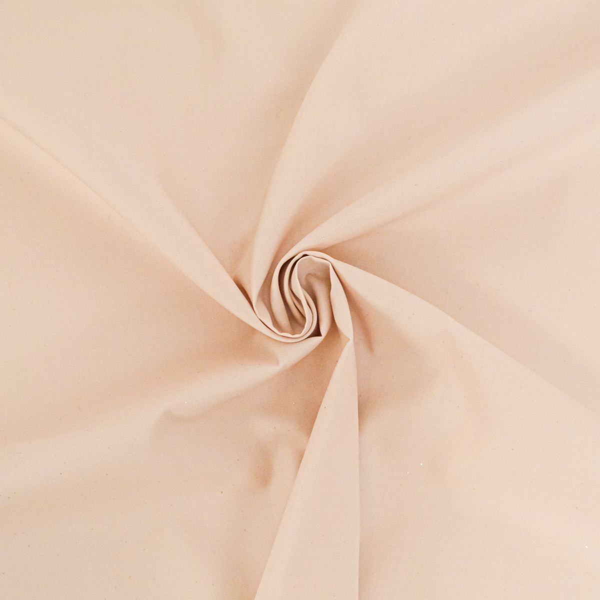 Popeline di cotone con paillettes argento nude - Maison Klem